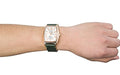 GRANDEUR PLUS Watch GRP006P1 Men's Green Leather Band Stainless Steel Case NEW_5