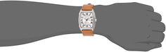 GRANDEUR PLUS Watch GRP006W1 Men's Brown Leather Band Stainless Steel Case NEW_6
