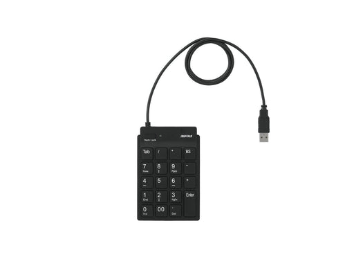 iBUFFALO Slim Number Pad with Tab Key Black BSTK11BK W84xD124xH12mm 80cm Cable_2