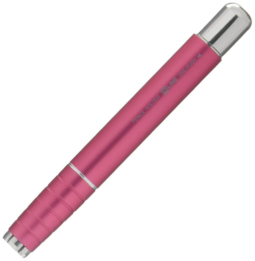 Kutsuwa HiLine Knock Pencil Holder Extender RH015PK Pink with Eraser Aluminum_1