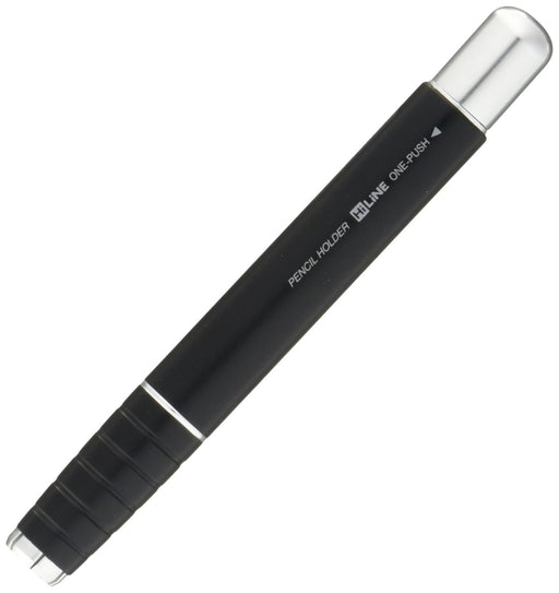Kutsuwa HiLine Knock Pencil Holder Extender RH015BK Black with Eraser Aluminum_1