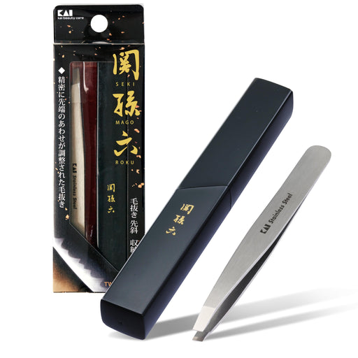 KAI Seki Magoroku High Quality Hair Tweezers Make up Tool HC-3506 Made in Japan_1