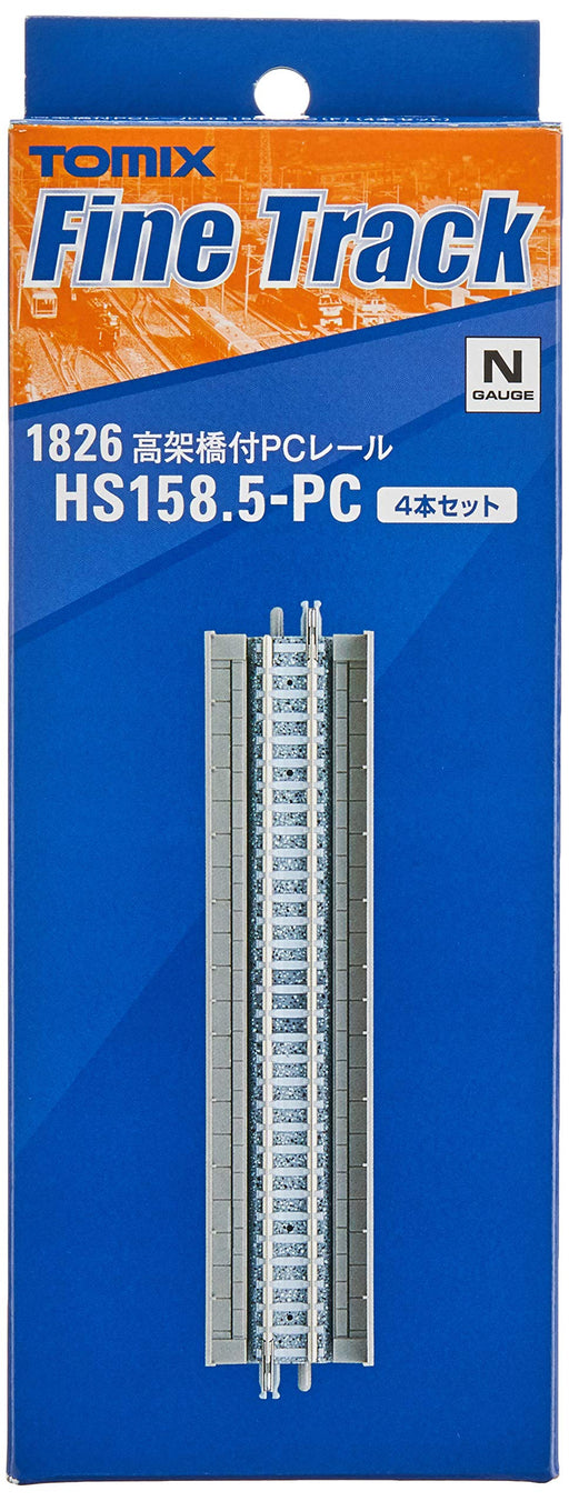 TOMIX N Gauge Elevated Track w/ PC Rail HS158.5-PC F 4-Piece Set 018261 NEW_2