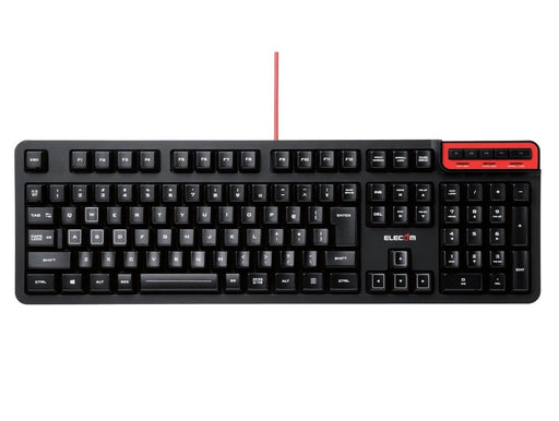 ELECOM Gaming USB-A DUX PC keyboard 108 key TK-DUX30BK Black 2018 Model NEW_1