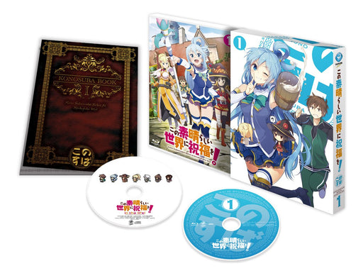 [Blu-ray] KonoSuba Vol.1 First Limited Edition w/PC Game Novel Booklet KAXA-7341_1