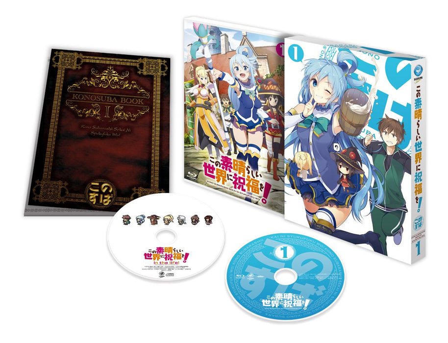 [Blu-ray] KonoSuba Vol.1 First Limited Edition w/PC Game Novel Booklet KAXA-7341_1