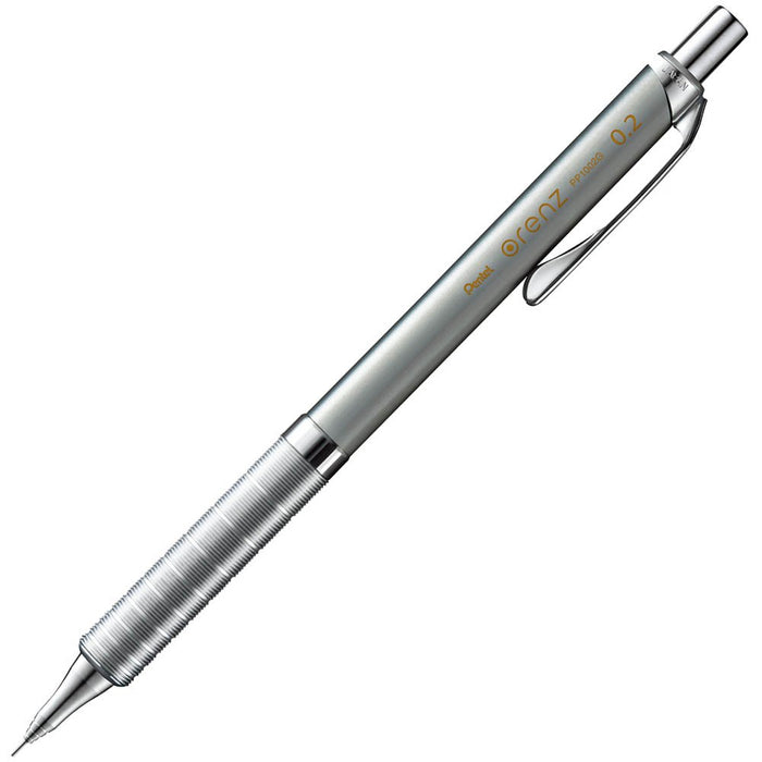 Pentel Mechanical pencil Orenz metal grip XPP1002G-Z 0.2 Silver Stainless Steel_1