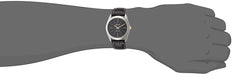 WACOCORO Watch WA-001M-D Men's Black Leather Band Silver Brass Case Japan Style_4