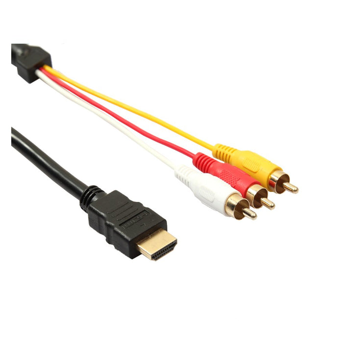 Gold Plated Hdmi A/M To RCA3 Conversion Cable 1.5m CB008 Laptop compatible NEW_2