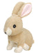 Brown Rabbit Electric Plush Doll Ear and Mouth Move 3183-1 Battery Powered NEW_1