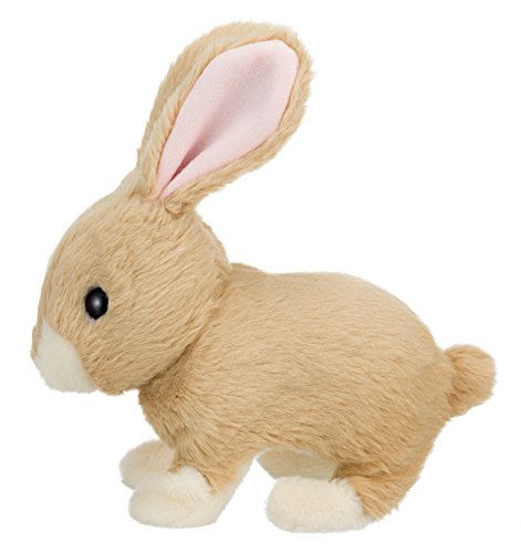 Brown Rabbit Electric Plush Doll Ear and Mouth Move 3183-1 Battery Powered NEW_3