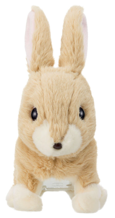 Brown Rabbit Electric Plush Doll Ear and Mouth Move 3183-1 Battery Powered NEW_5