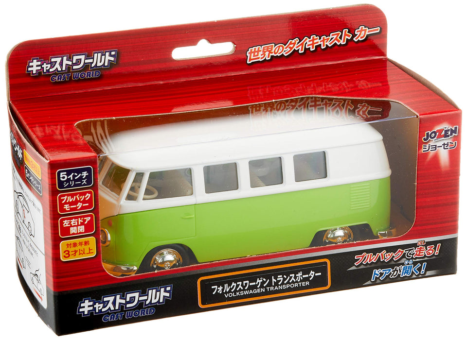 Jozen Diecast Mini Car Cast World Volkswagen Transporter JDC5008-GR 50x30x125mm_3
