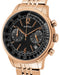 SONNE Watch Historical Collection Black Dial HI002PG Pink Gold Chronograph NEW_2