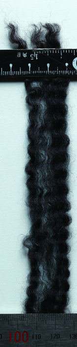 Hamananaka Real Wool Felt Flocking Curls 30g Ivory Black H440-005-526 Wavy Wool_2