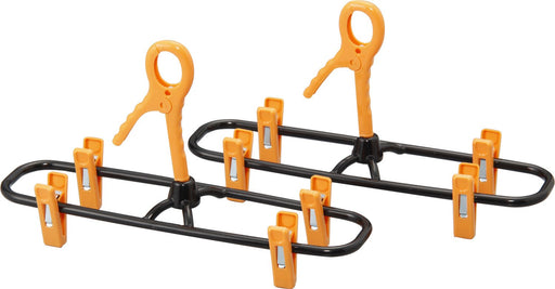 Sawafuji Jeans Pants Hanger Set of 2 pieces Black / Orange GP-36 12.3x36xH20.5cm_1