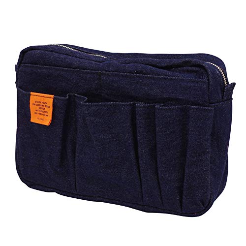 DELFONICS Denim Inner Carrying Bag Size M Dark Blue 500096-408 W265xH184xD65mm_1