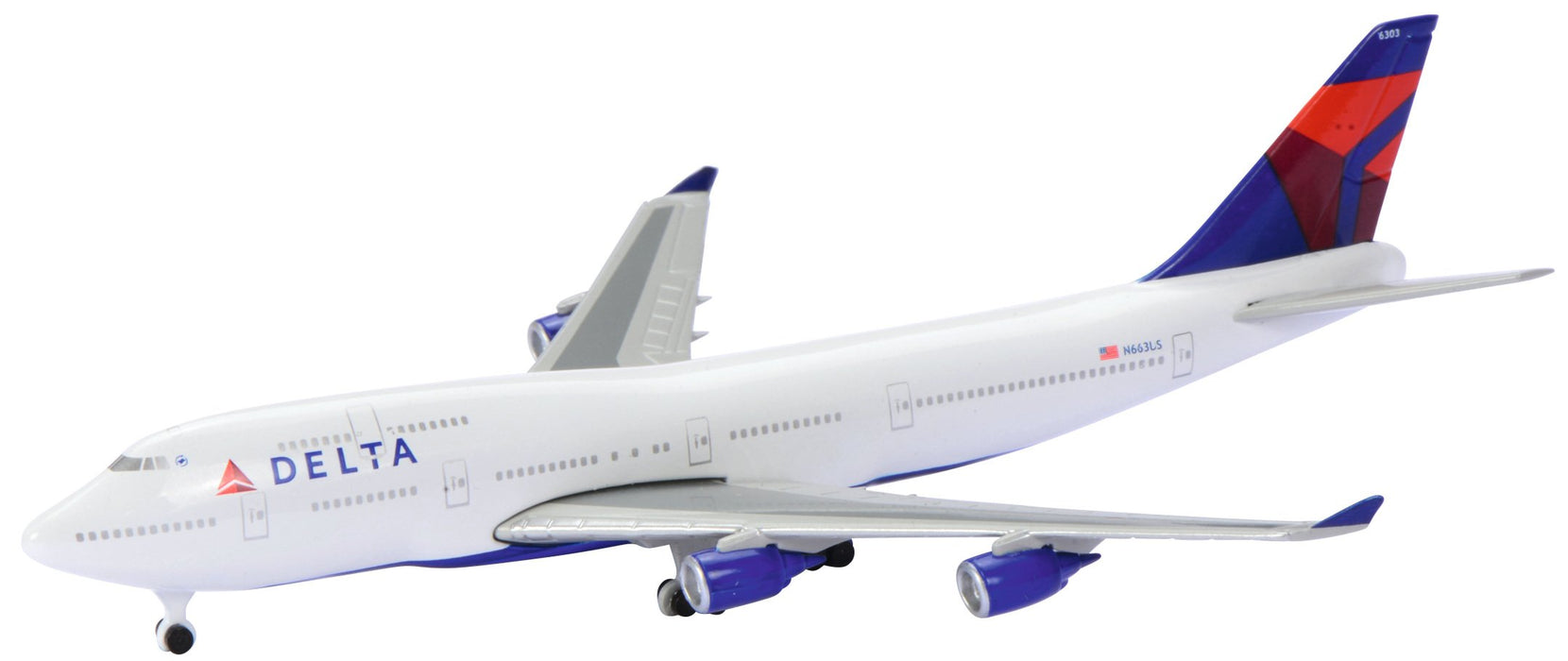 Schuco Aviation B747-400 Delta Airlines 1/600 Scale Airplane Model 403551671 NEW_1