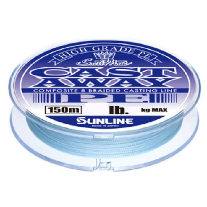 Sunline PE Line Saltimate Castaway PE 150m 20lb 8.8kg Purple Blue 8 Braid Line_1
