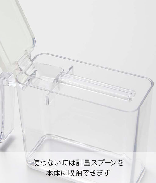 Yamazaki seasoning stocker Tower S size Clear White 2867 W5.5xD15xH11cm NEW_2