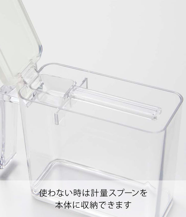 Yamazaki seasoning stocker Tower S size Clear White 2867 W5.5xD15xH11cm NEW_2
