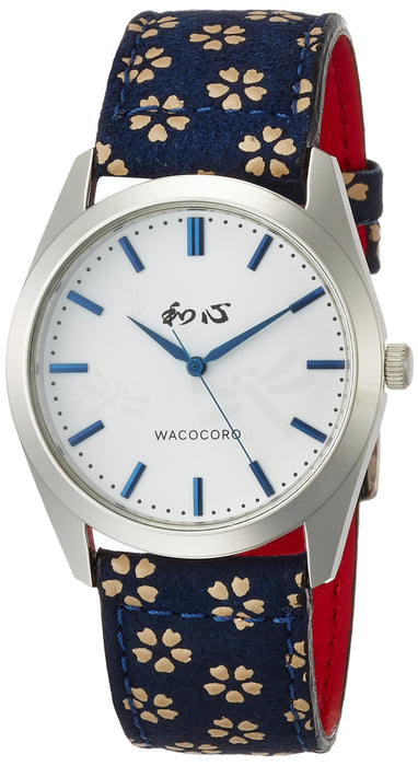 WACOCORO Watch WA-001M-J Blue Men's Leather Band Made in Japan Japan Style NEW_1