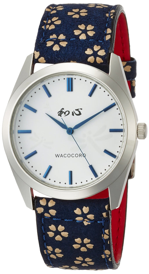 WACOCORO Watch WA-001M-J Blue Men's Leather Band Made in Japan Japan Style NEW_1