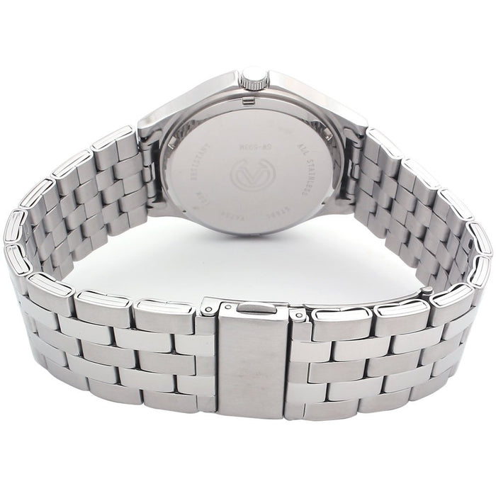 Aureole Watch SW-593M-03 Men's Silver Stainless Steel Band Case White Illumi._3