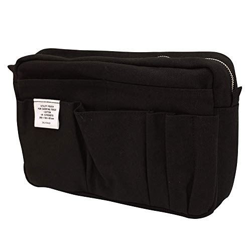 DELFONICS inner Carrying Pouch M size Black bag-in-bag Case Cotton CA83 BK NEW_1