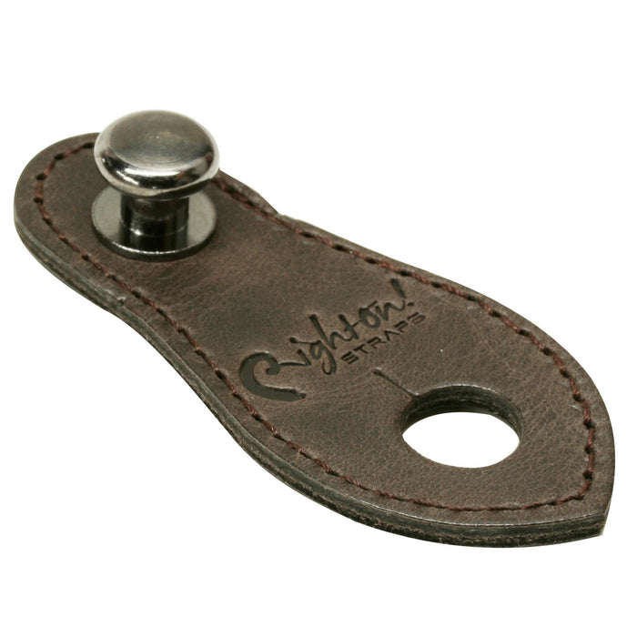RightOn STRAPS Guitar Strap LINK ENDPIN JACK Brown Strap Parts Leather 7.3cm NEW_1