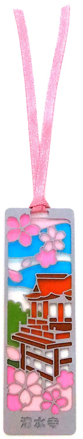 CHICO bookmark Kyoto Kiyomizu-dera Sakura stained glass Wind Slim Type 12529 NEW_2