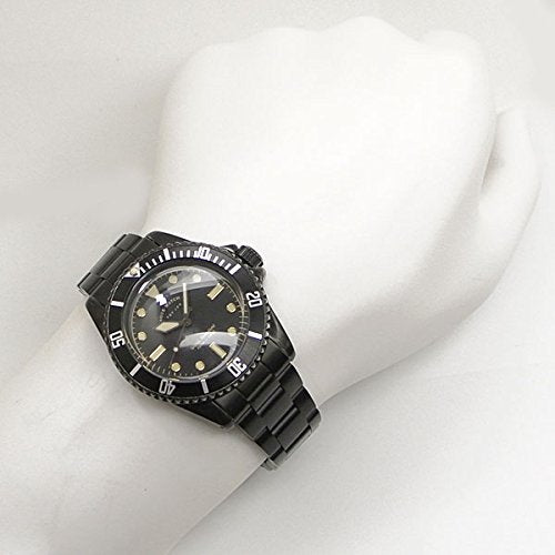 VAGUE WATCH Co. Watch BLK SUB military with nylon band Black BS-L-001-SB NEW_5