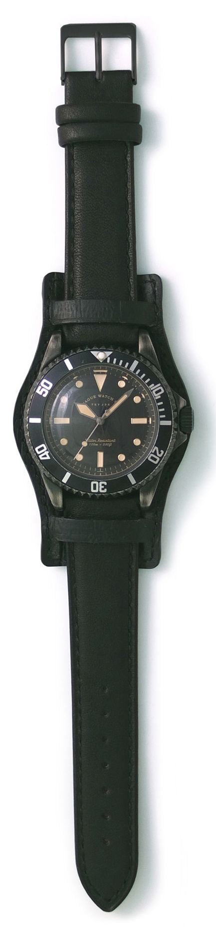 VAGUE WATCH Co. Watch BLK SUB Military GUIDI&ROSELLINI Classic Belt BS-L-CB001_2