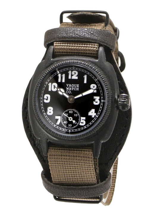 VAGUE WATCH Co. Watch COUSSIN COAL MIL GUIDI&ROSELLINI Nylon CO-L-007-09BK NEW_1