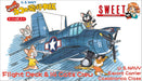 Sweet 1/144 USNAVY Cute! Cat's flight deck 14 cats plastic model Kit 14138 NEW_1