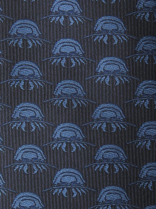 Colorata Animal Tie Jacquard animal print Giant Isopod Navy (145cmx8.5cm) Silk_4