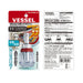 VESSEL Ratchet Stubby Screwdriver No.TD-6700W-23 Ph No.2/No.3 Double Head NEW_3