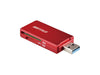 BUFFALO SD card reader BSCR27U3RD USB3.0 microSD Red USB Type A Cableless NEW_1