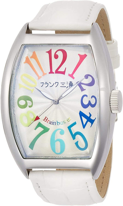 FRANKMIURA Watch Unit 6 Magnum White Faux Leather Belt FM06K-CRW Not waterproof_1