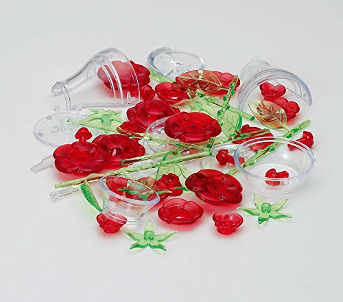 Beverly 47 piece Crystal puzzle 6. Rose Red W109xH152xD109mm 3D Plastic 50208_3