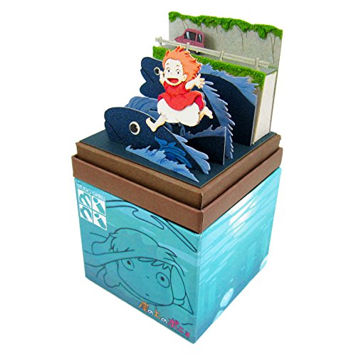 Sankei Studio Ghibli mini Ponyo on the cliff Ponyo running on water fish MP07-39_2