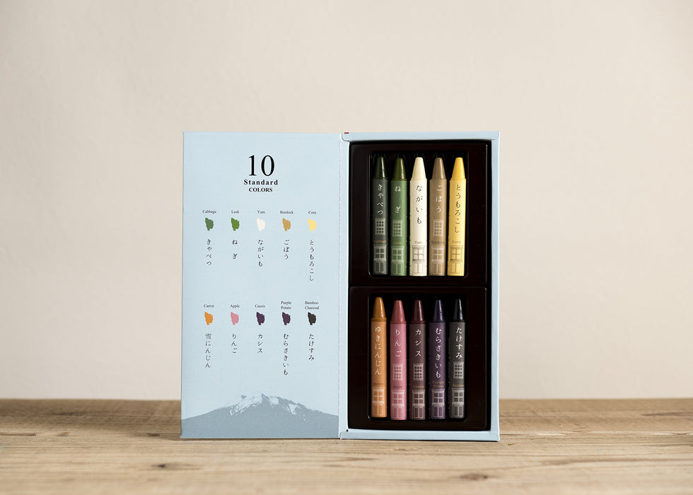 Vegetables Crayon Standard 10-colors Rice Wax, Vegetable Powder ‎ST-VEGI05 NEW_2