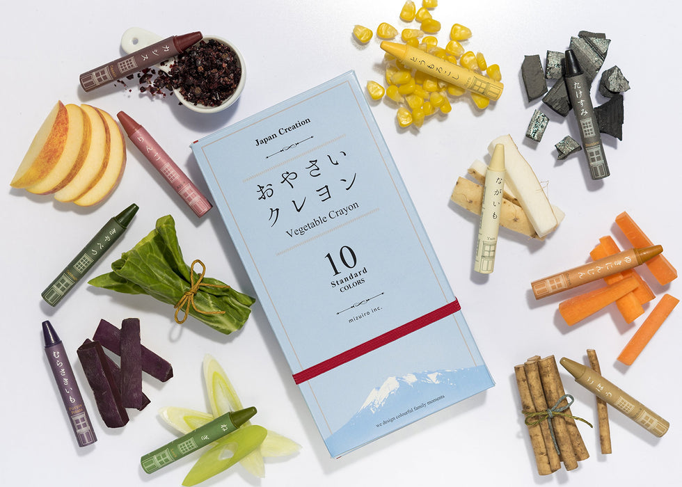 Vegetables Crayon Standard 10-colors Rice Wax, Vegetable Powder ‎ST-VEGI05 NEW_4