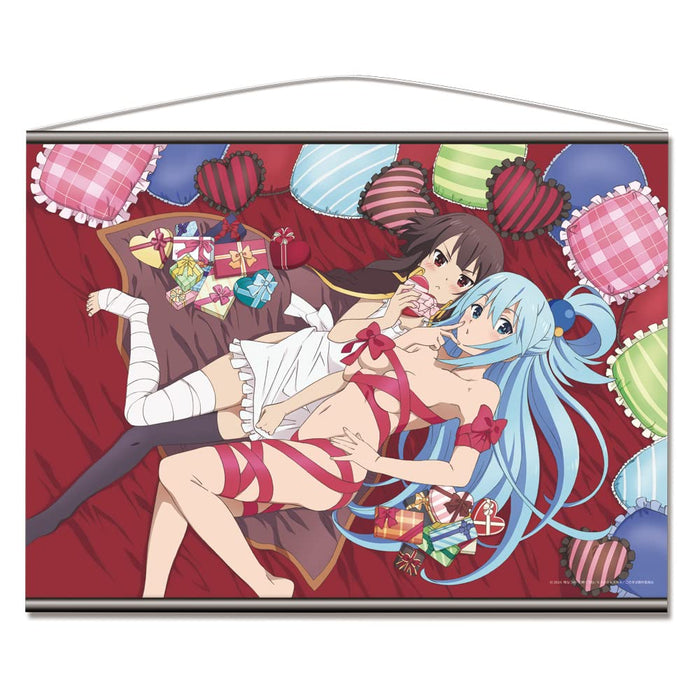 azumaker Konosuba B2 Tapestry Wall Scroll Poster Aqua Megumin 728mm Anime toy_1