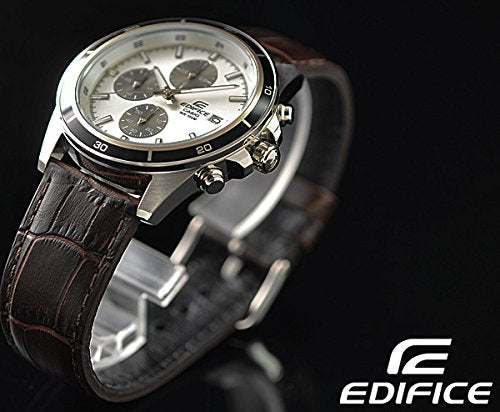 Casio EDIFICE EFR-526L-7A Wrist Watch Men's Analog Chronograph Leather Band NEW_3