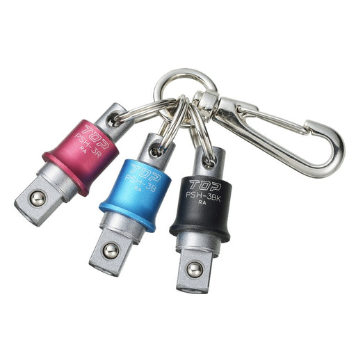 TOP 3/8" 9.5mm Impact Socket Holder 3 Color Set Blue Red Black PSH-3BRBKN NEW_1