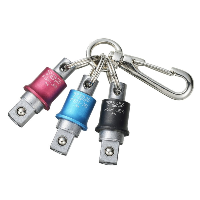 TOP 3/8" 9.5mm Impact Socket Holder 3 Color Set Blue Red Black PSH-3BRBKN NEW_1