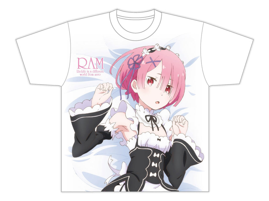 Re: Life in a Different World from Zero Ram full graphic T-shirt Extra Large NEW_1