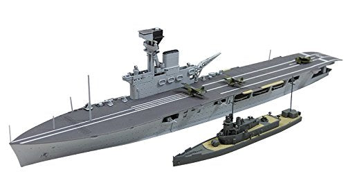 Aoshima 1/700 Waterline Series British Aircraft Carrier HMS Hermes Richelie Kit_1