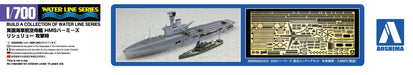 Aoshima 1/700 Waterline Series British Aircraft Carrier HMS Hermes Richelie Kit_5